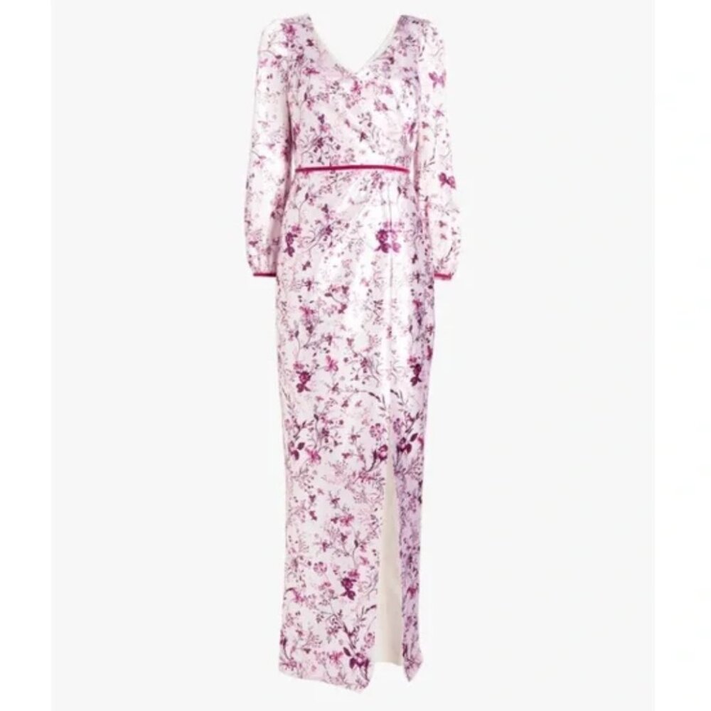 Marchesa Pink Floral Gown